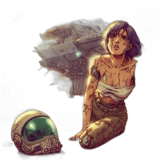 robot, mask, face, comic book art transparent PNG cut-out