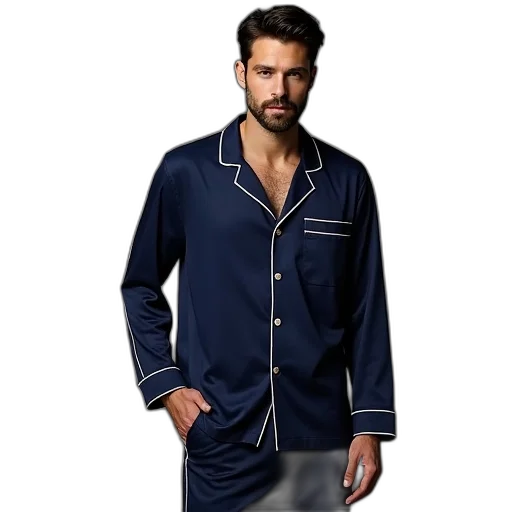 jacket, men, pyjama, lounge transparent PNG cut-out