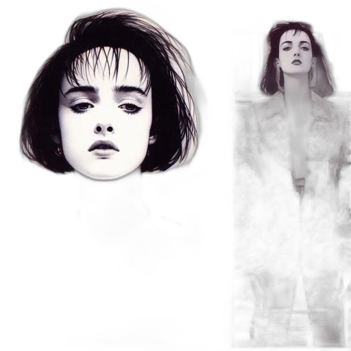 dress, face, jacket, hair transparent PNG cut-out