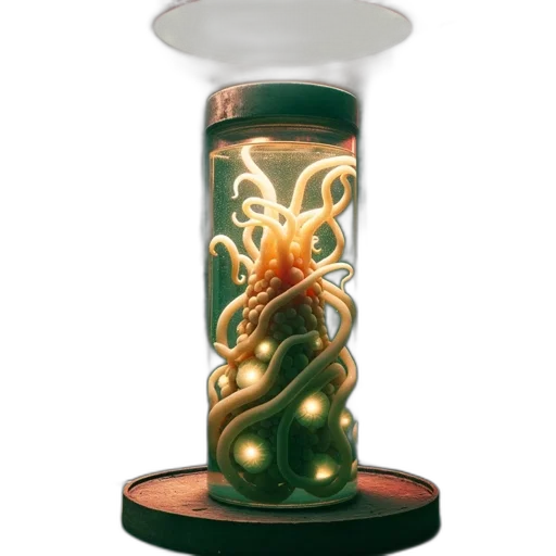 bottle, concept art, 3d render, fantasy art transparent PNG cut-out