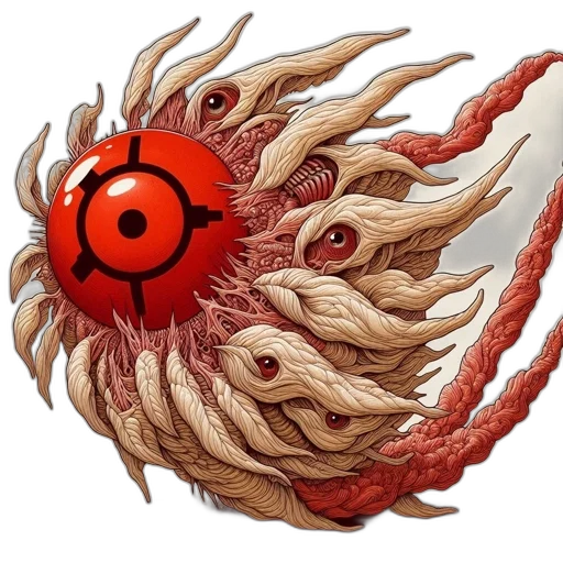 creature, dragon, hair, mask transparent PNG cut-out