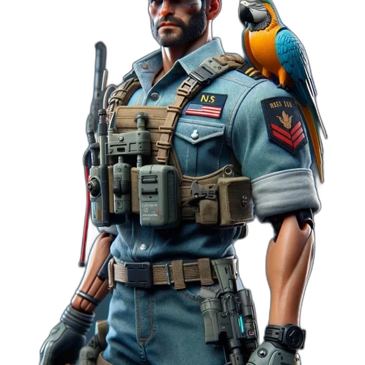 jacket, staff, weapon, concept art transparent PNG cut-out