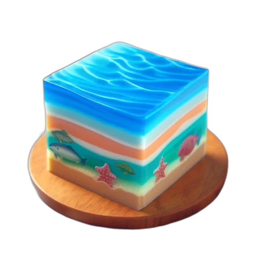 food, vaporwave, 3d render, photorealistic transparent PNG cut-out