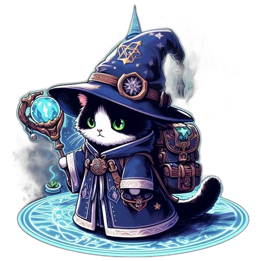 staff, hat, fantasy art, concept art transparent PNG cut-out