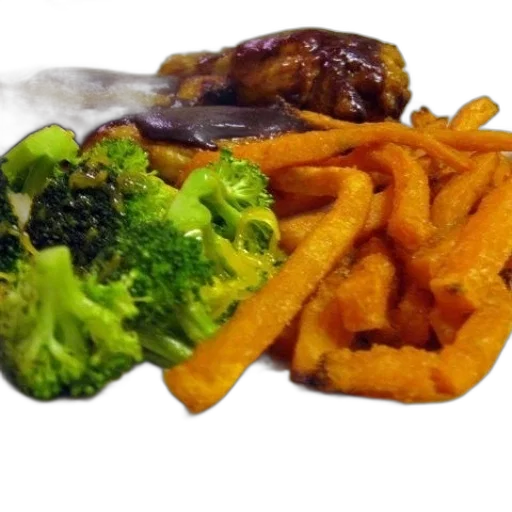 food, crown, photorealistic, 3d render transparent PNG cut-out