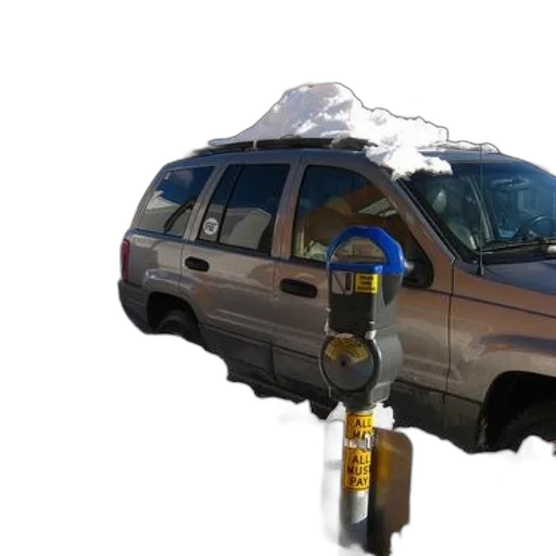 car, umbrella, 3d render, parked transparent PNG cut-out