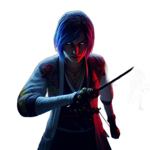 staff, sword, weapon, jacket transparent PNG cut-out