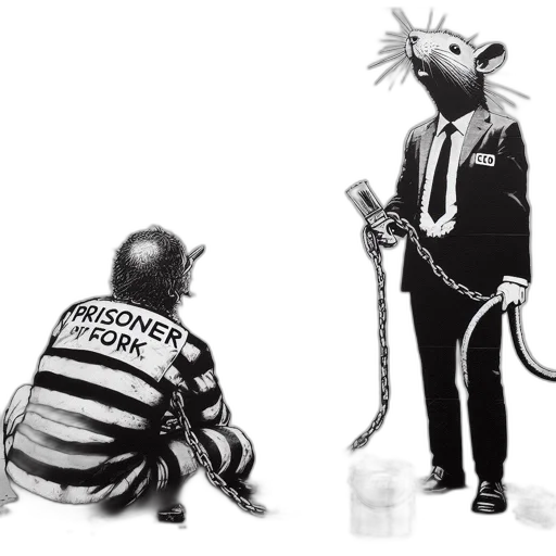 concept art, cyberpunk, anthropomorphic, rat transparent PNG cut-out
