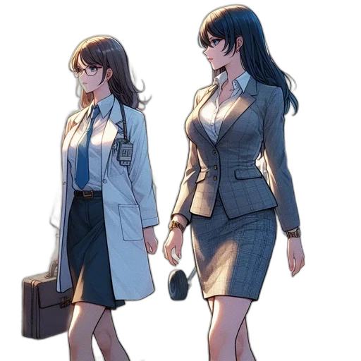 jacket, dress, concept art, anime transparent PNG cut-out