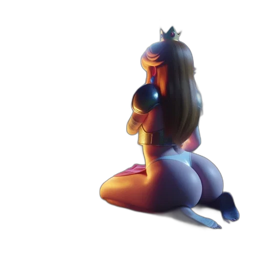crown, dress, robot, hair transparent PNG cut-out