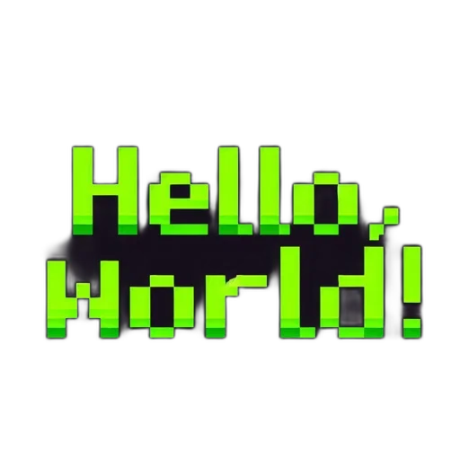 staff, hat, robot, pixel art transparent PNG cut-out