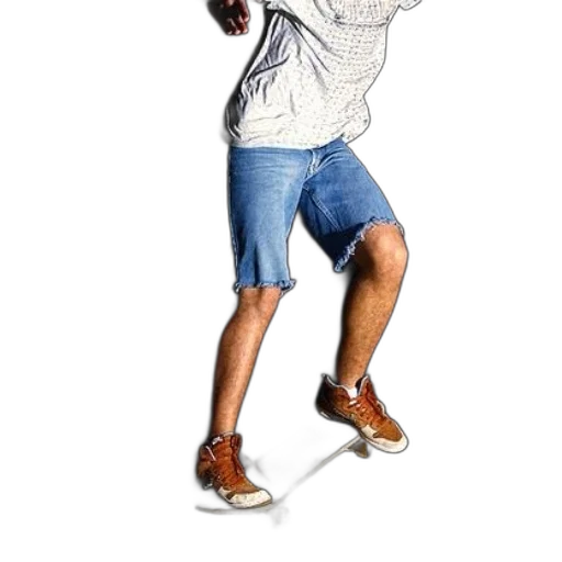 jacket, staff, shoes, hat transparent PNG cut-out