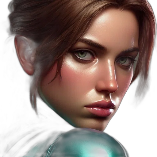face, jewelry, photorealistic, fantasy art transparent PNG cut-out