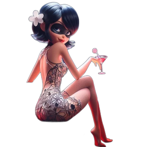 dress, concept art, cartoon, fantasy art transparent PNG cut-out