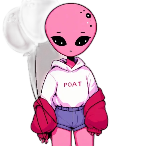 jacket, robot, creature, staff transparent PNG cut-out