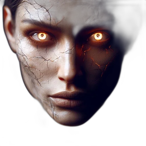 mask, face, robot, creature transparent PNG cut-out