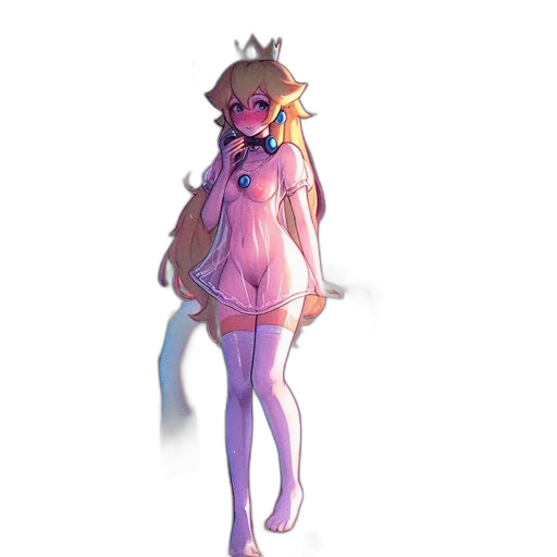 dress, staff, crown, creature transparent PNG cut-out