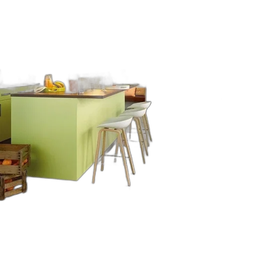 furniture, 3d render, green, earth tones transparent PNG cut-out
