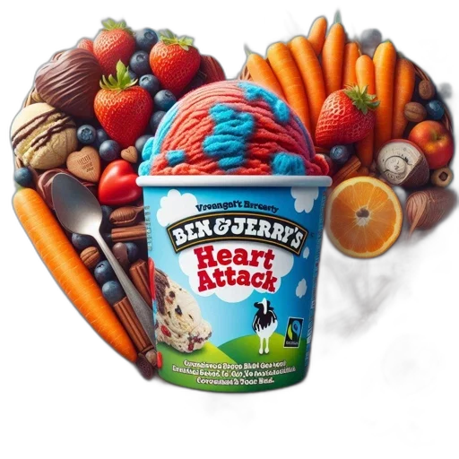 food, 3d render, colorful, ben transparent PNG cut-out