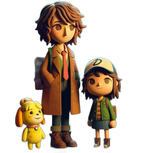 concept art, 3d render, pixel art, cartoon transparent PNG cut-out