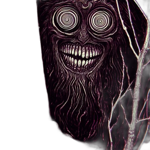 mask, creature, face, hair transparent PNG cut-out