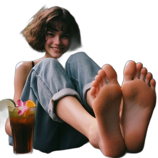 shoes, food, photorealistic, vaporwave transparent PNG cut-out