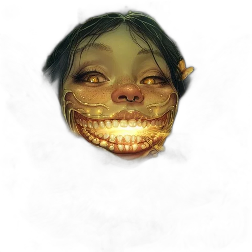 mask, face, creature, jewelry transparent PNG cut-out