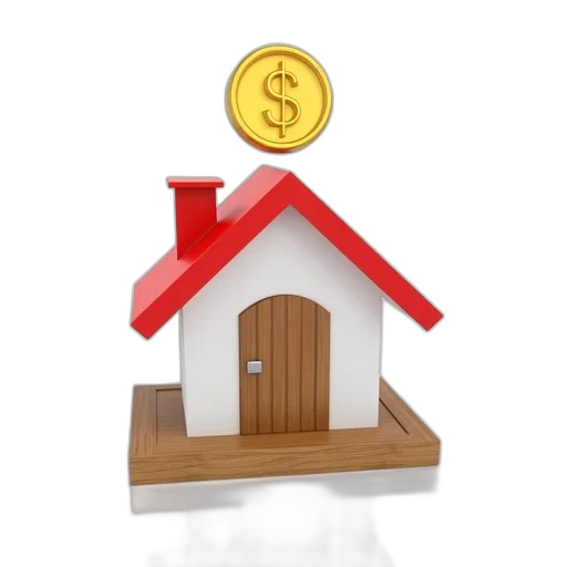 3d render, rendered, image, house transparent PNG cut-out