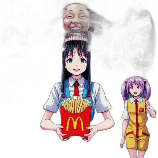 food, creature, face, robot transparent PNG cut-out