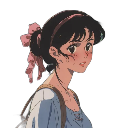 dress, staff, face, flower transparent PNG cut-out