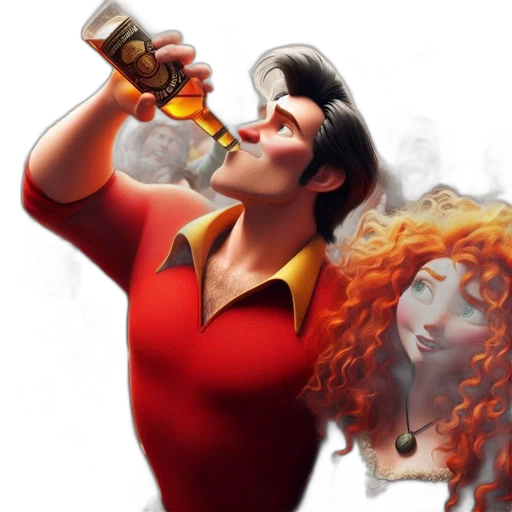 comic book art, concept art, photorealistic, 3d render transparent PNG cut-out