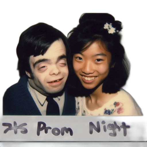 photorealistic, night, vintage, 1970s transparent PNG cut-out
