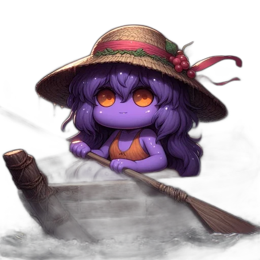 hat, staff, creature, weapon transparent PNG cut-out