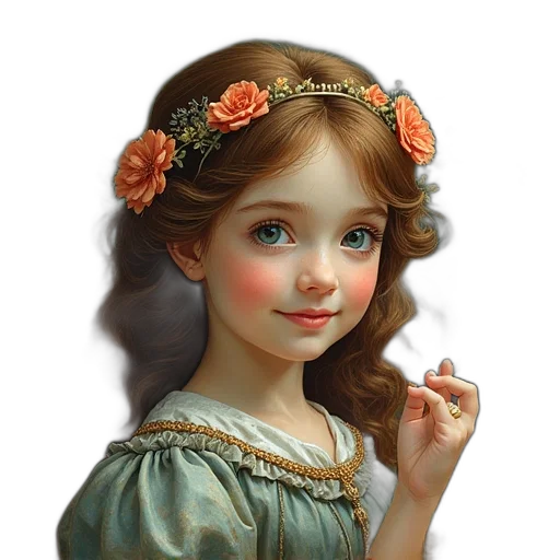 face, jewelry, dress, crown transparent PNG cut-out