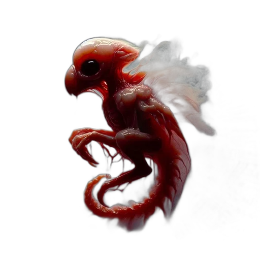 dragon, creature, animal, staff transparent PNG cut-out