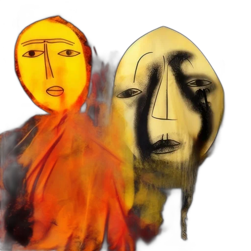 mask, face, concept art, photorealistic transparent PNG cut-out