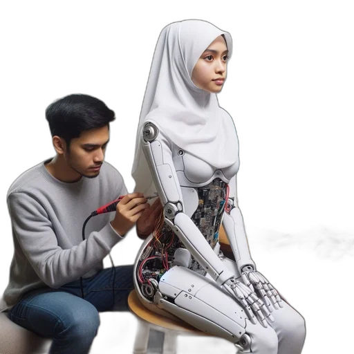 robot, furniture, jacket, 3d render transparent PNG cut-out