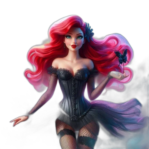 dress, fantasy art, comic book art, concept art transparent PNG cut-out