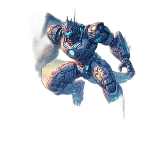 robot, weapon, dragon, sword transparent PNG cut-out