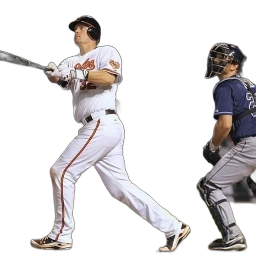 baseball, player, white, uniform transparent PNG cut-out