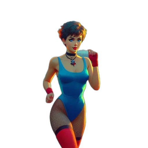 dress, concept art, 3d render, pixel art transparent PNG cut-out