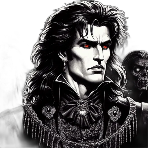 face, comic book art, fantasy art, concept art transparent PNG cut-out