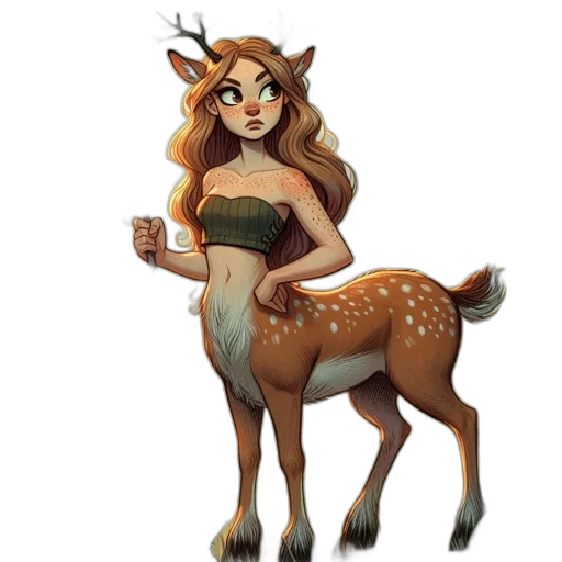 animal, dress, creature, fantasy art transparent PNG cut-out