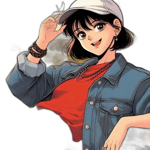 hat, jacket, jewelry, weapon transparent PNG cut-out