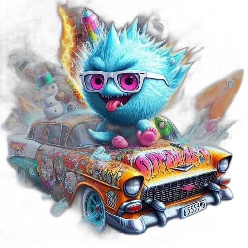 car, dragon, creature, concept art transparent PNG cut-out