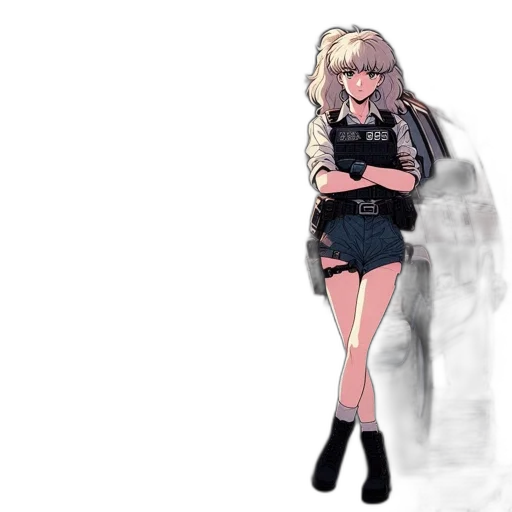 dress, jacket, weapon, creature transparent PNG cut-out