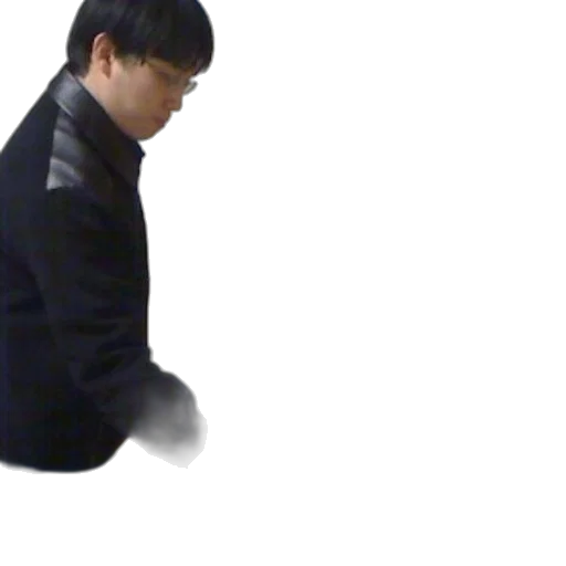 jacket, staff, creature, robot transparent PNG cut-out