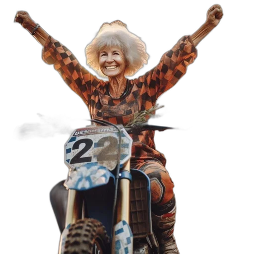 animal, elderly, woman, wearing transparent PNG cut-out