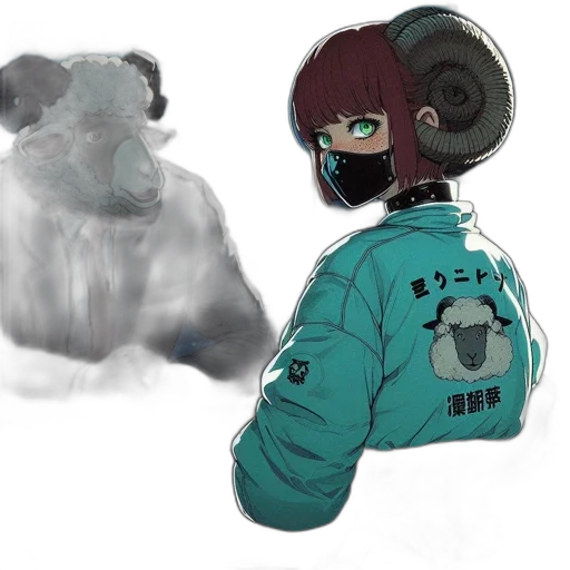 jacket, mask, creature, animal transparent PNG cut-out