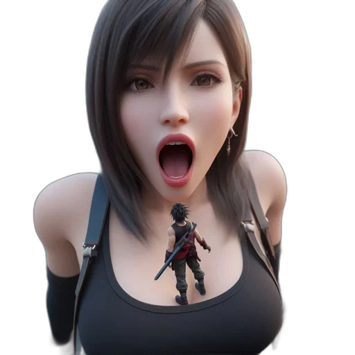 face, robot, weapon, 3d render transparent PNG cut-out